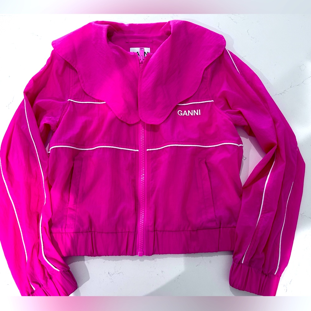 Ganni Pink Biker jacket